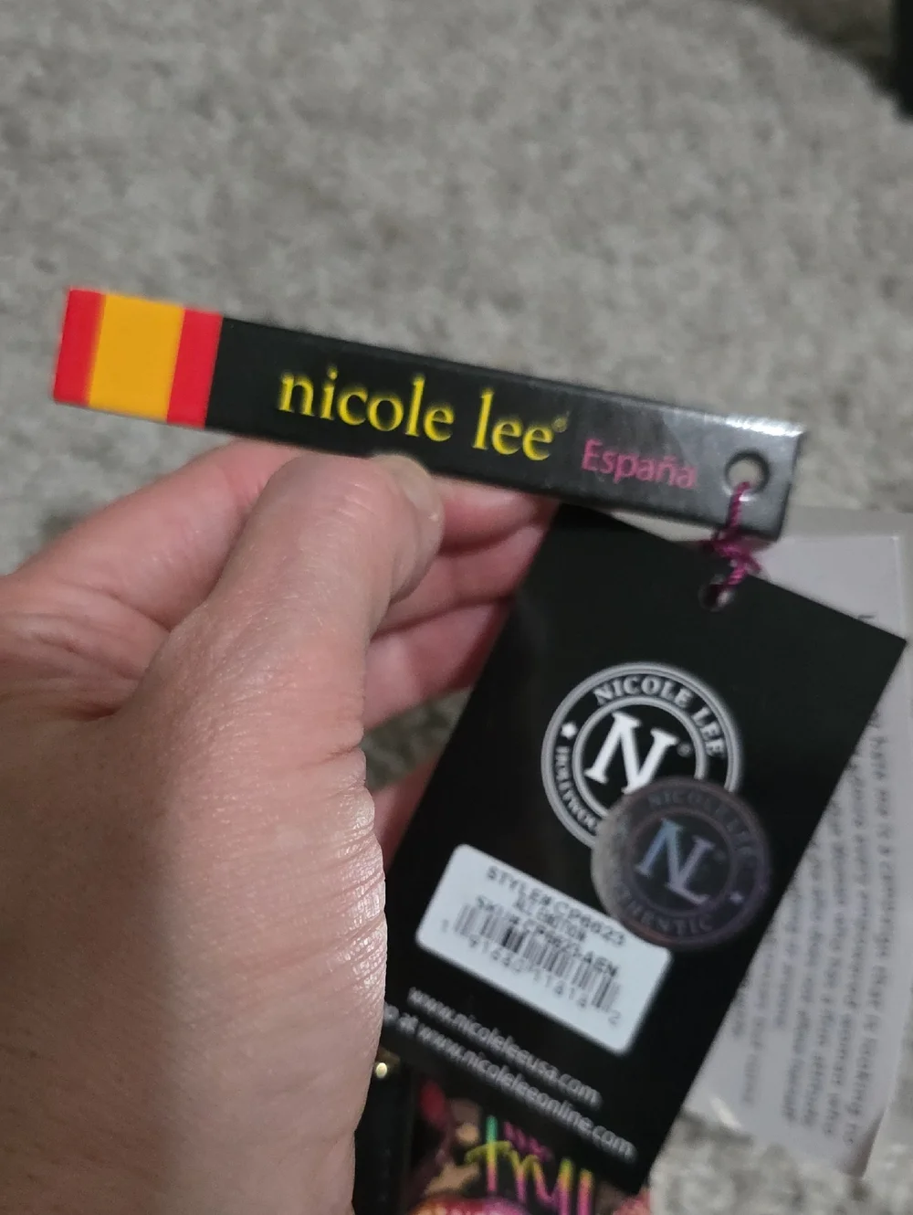 Nicole Lee Printed Coin Purse Collection Wristlet All Emotion with Bag Charms - Picture 10 of 13